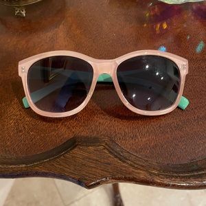 Pink and turquoise sunglasses